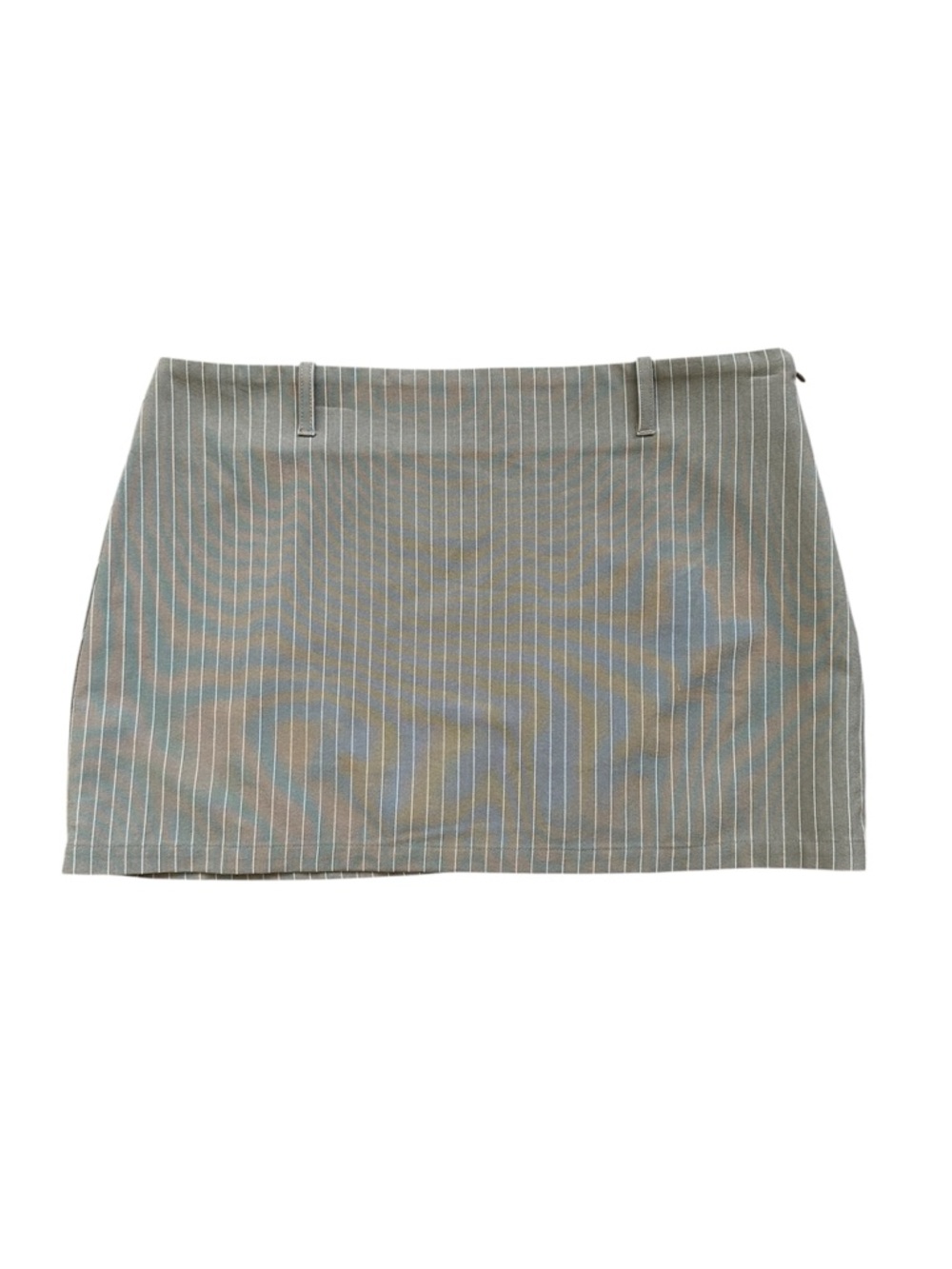 Tiger Mist grey Carson Pinstripe Mini Skirt size large